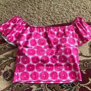 Kortni jeane ruffle around medium wholesale pink grapefruit